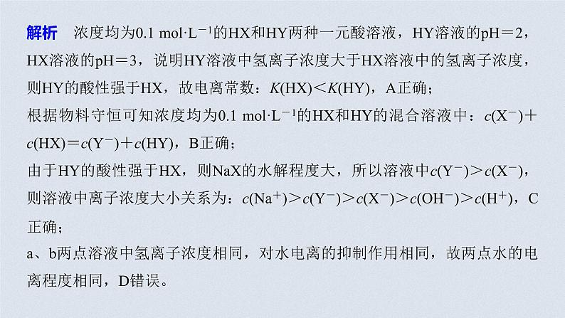 2021高考化学一轮复习 第八章 专题突破31 常考离子浓度与曲线关系图分类集训05