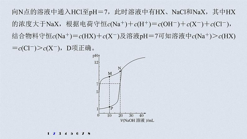 2021高考化学一轮复习 第八章 专项提能特训18 滴定过程的曲线分析 练习课件06