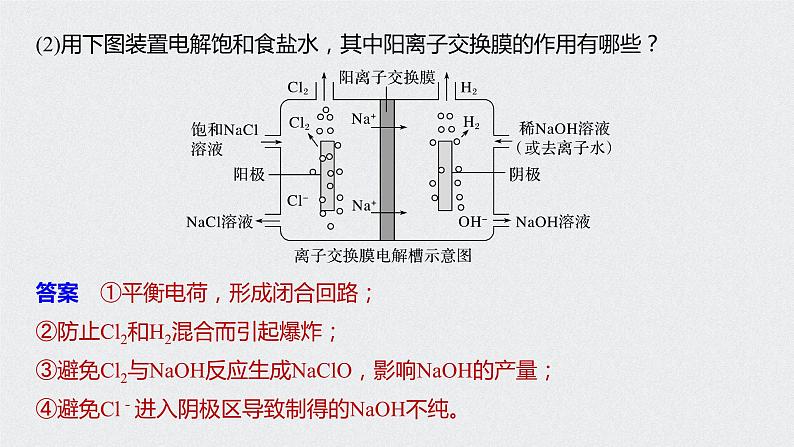 2021高考化学一轮复习 第六章 专题讲座三 隔膜在电化学中的功能05