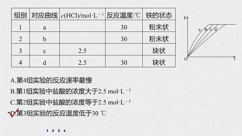 2021高考化学一轮复习 第七章 专题突破24 控制变量探究影响化学反应速率的因素07