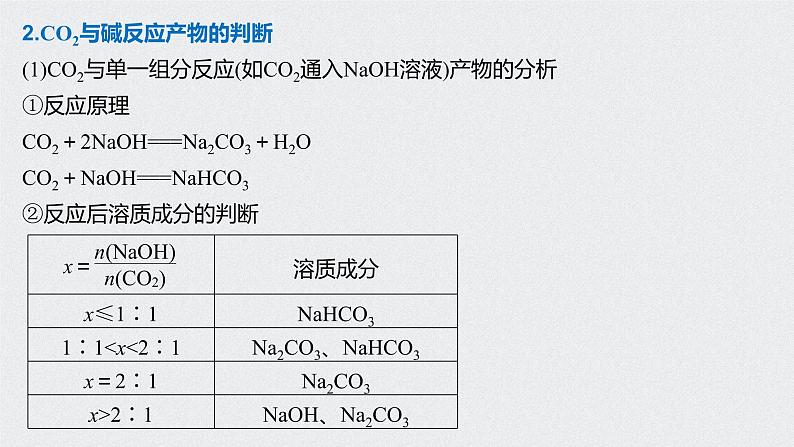 2021高考化学一轮复习 第四章 专题突破14 二氧化碳与盐或碱溶液反应产物的判断第3页