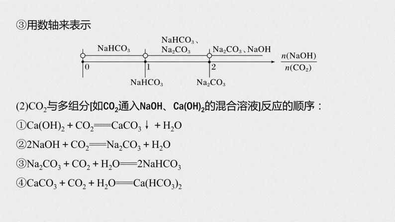 2021高考化学一轮复习 第四章 专题突破14 二氧化碳与盐或碱溶液反应产物的判断04