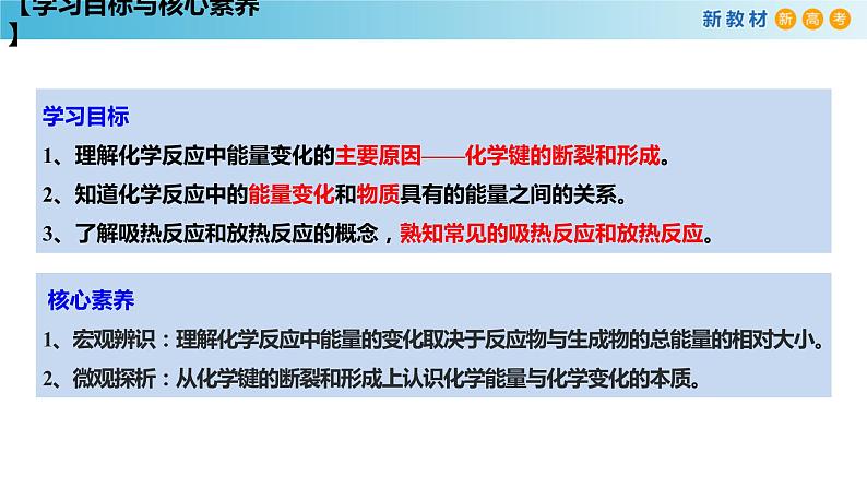 化学新教材 人教版高中化学必修第二册6.1.1 化学反应与热能 课件03