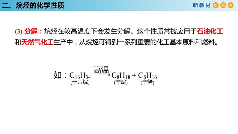 人教版高中化学新教材 必修第二册 7.1.2 烷烃的性质 课件（1）(共21张PPT)07