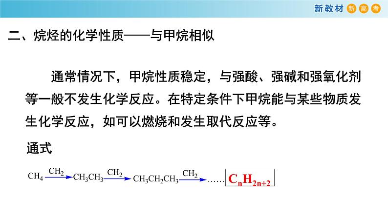 人教版高中化学新教材 必修第二册 7.1.2 烷烃的性质 课件（2）06