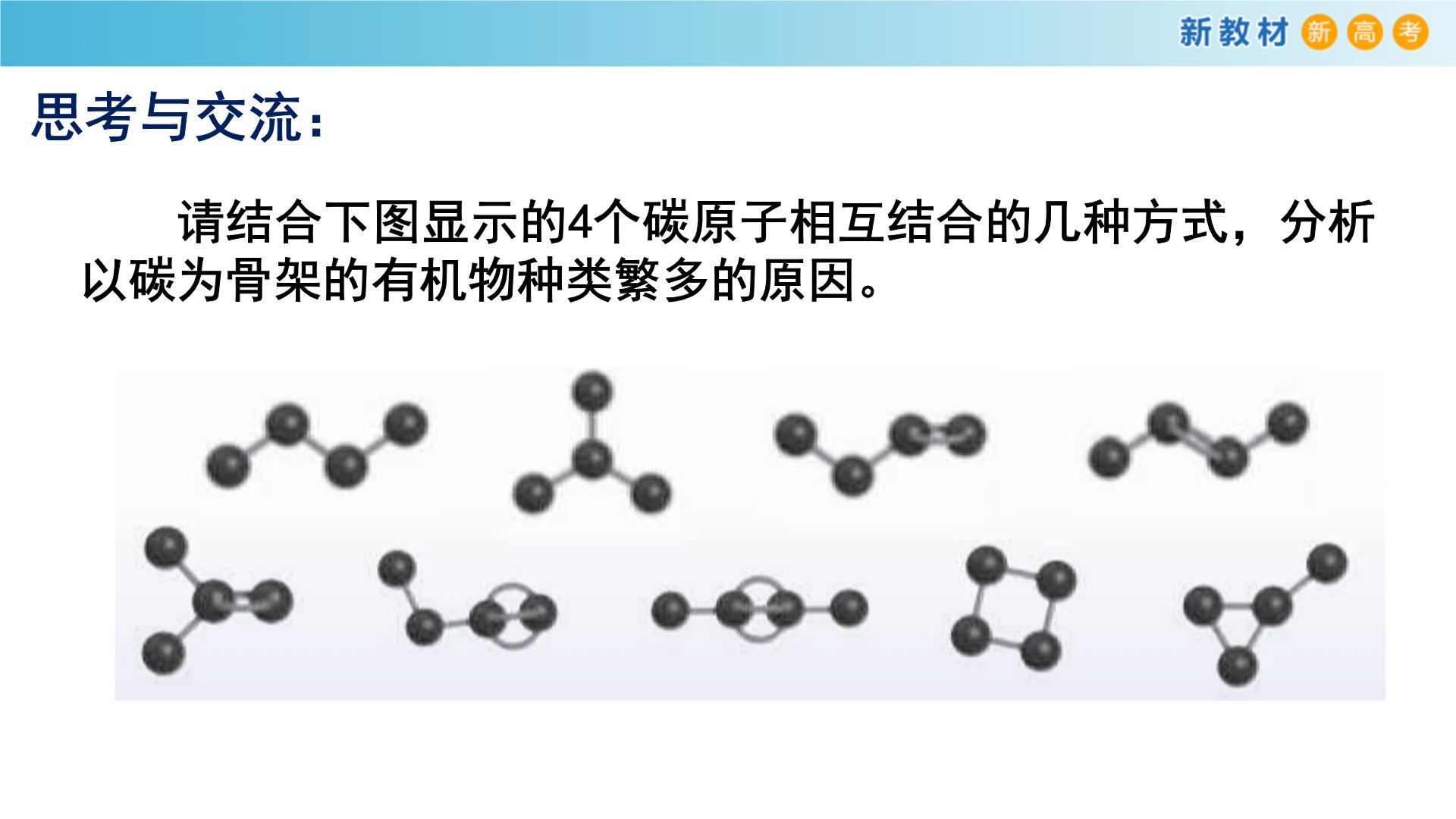 1 有机化合物中碳原子的成键特点 烷烃的结构 课件(2)(共19张ppt)