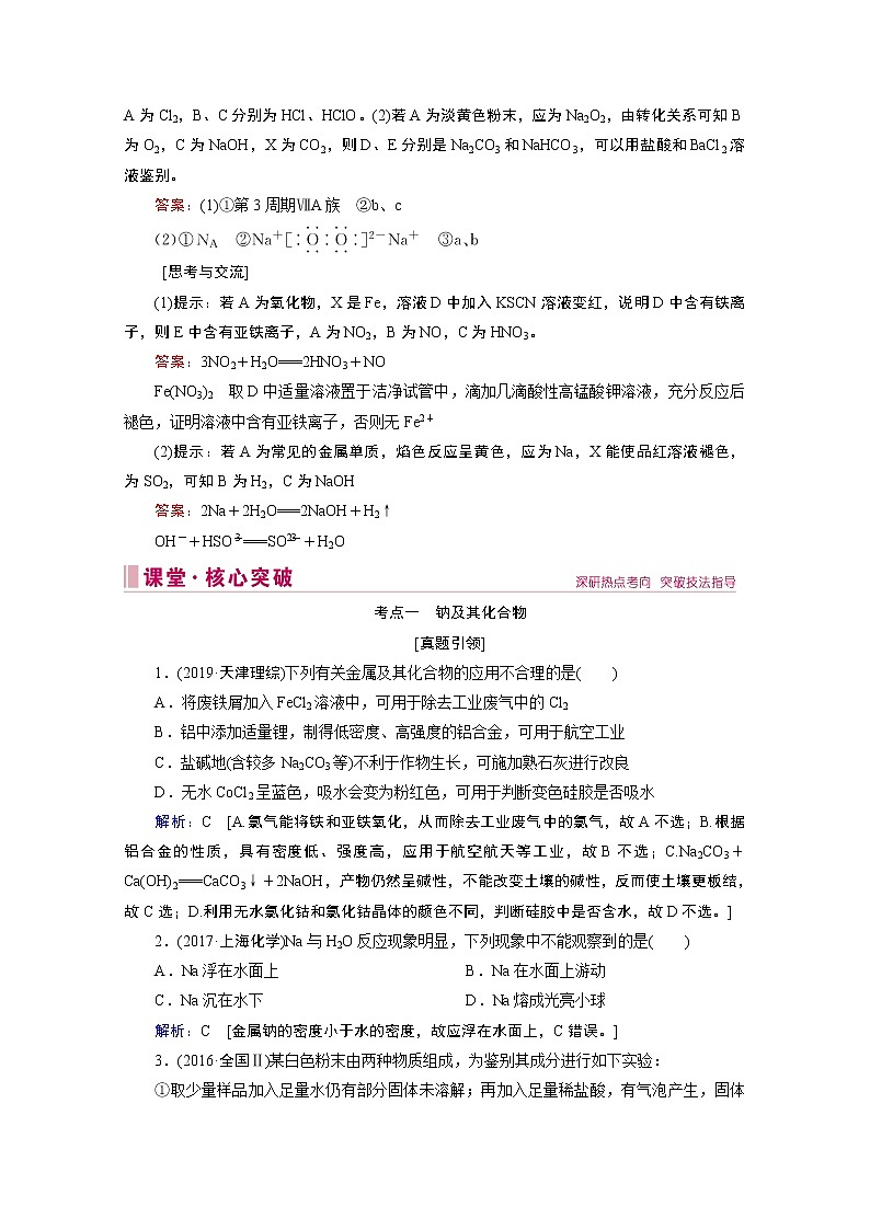 2020届高考化学二轮复习教师用书：第6讲　金属及其化合物第3页