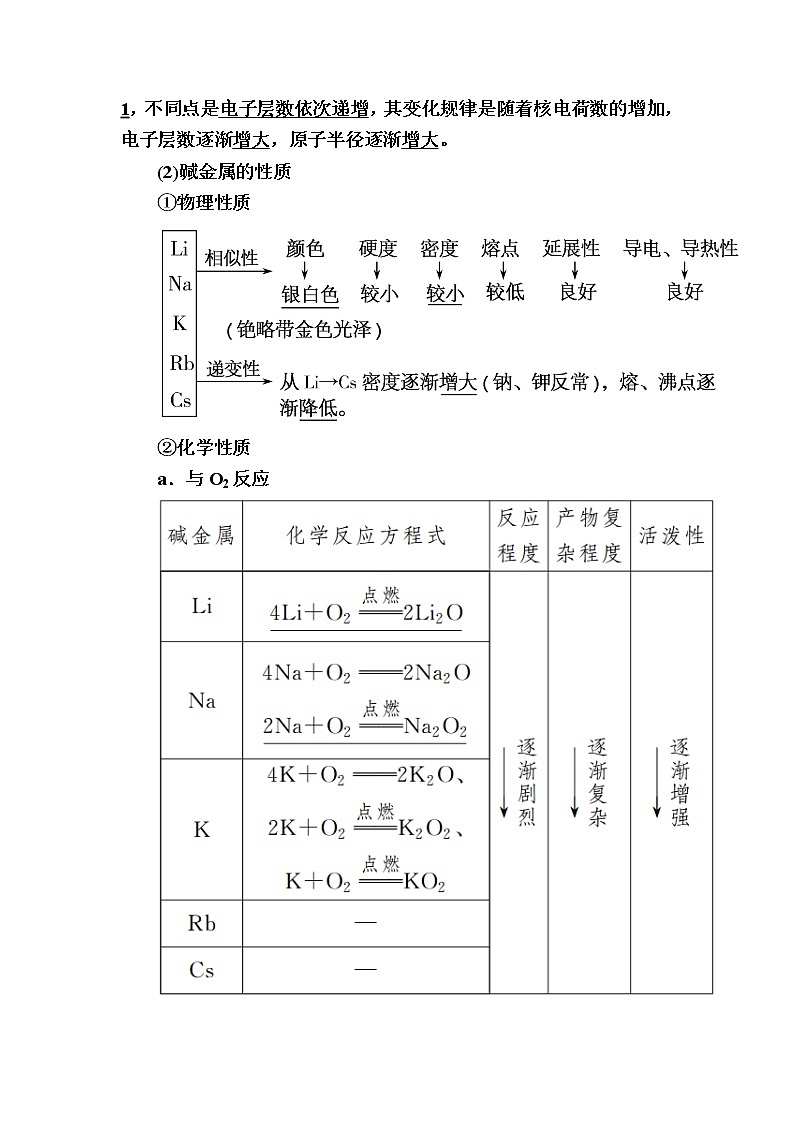 2019—2020学年新教材课标版高中化学必修第一册教师用书：4-1-3第三课时　元素的性质与原子结构02