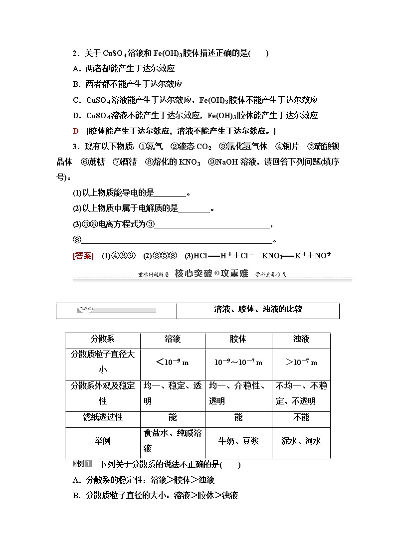 2020-2021学年化学苏教版必修1教师用书：专题1第1单元第4课时　物质的分散系03
