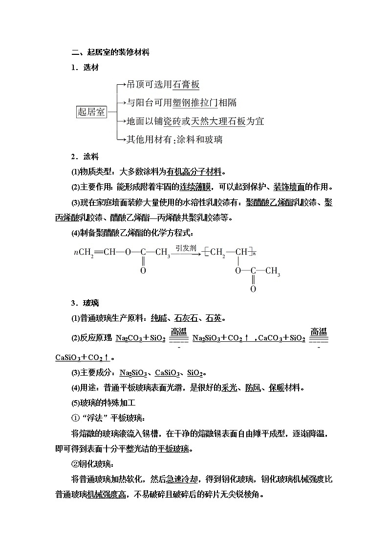 2020-2021学年化学鲁科版选修一教师用书：主题4课题3　如何选择家居装修材料02