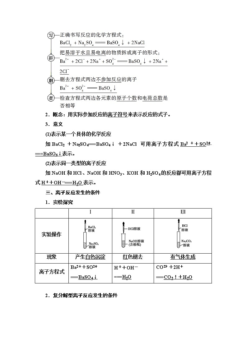 2020-2021化学人教版必修1教师用书：第2章第2节课时2　离子反应及其发生的条件02
