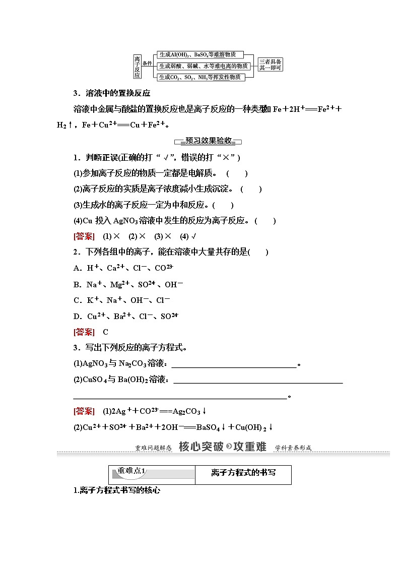 2020-2021化学人教版必修1教师用书：第2章第2节课时2　离子反应及其发生的条件03