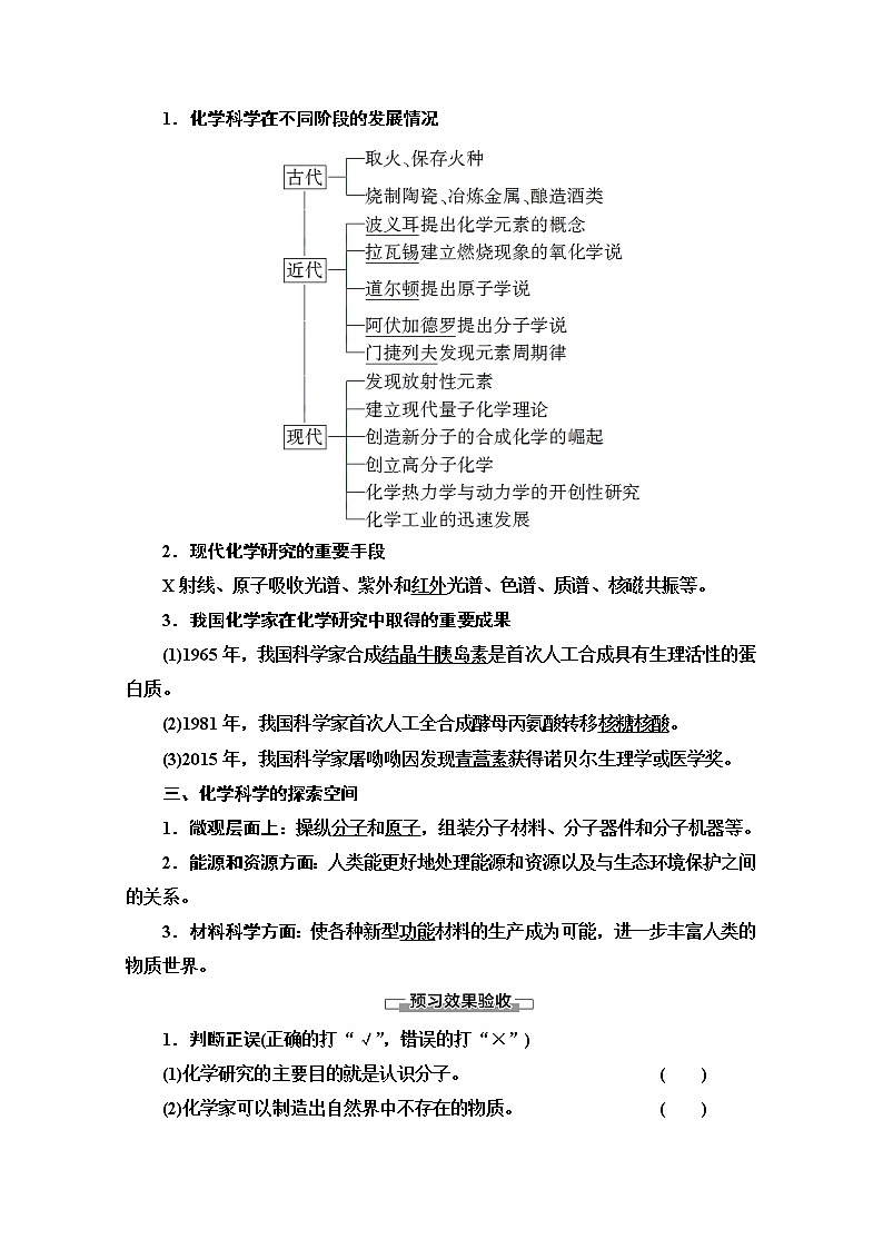 2020-2021学年化学鲁科版必修一教师用书：第1章第1节　走进化学科学02