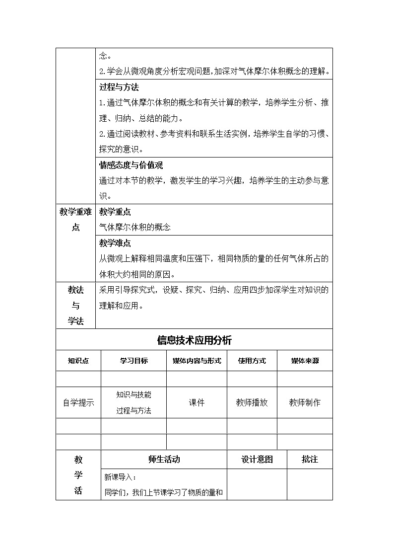 陕西省石泉县江南高级中学高中化学必修一：1.2化学计量在实验中的应用（第2课时）教案02