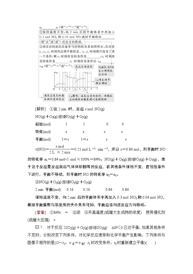 2021届高考化学人教版一轮创新教学案：第7章高考热点课5　化学反应速率和化学平衡图像解题方法03