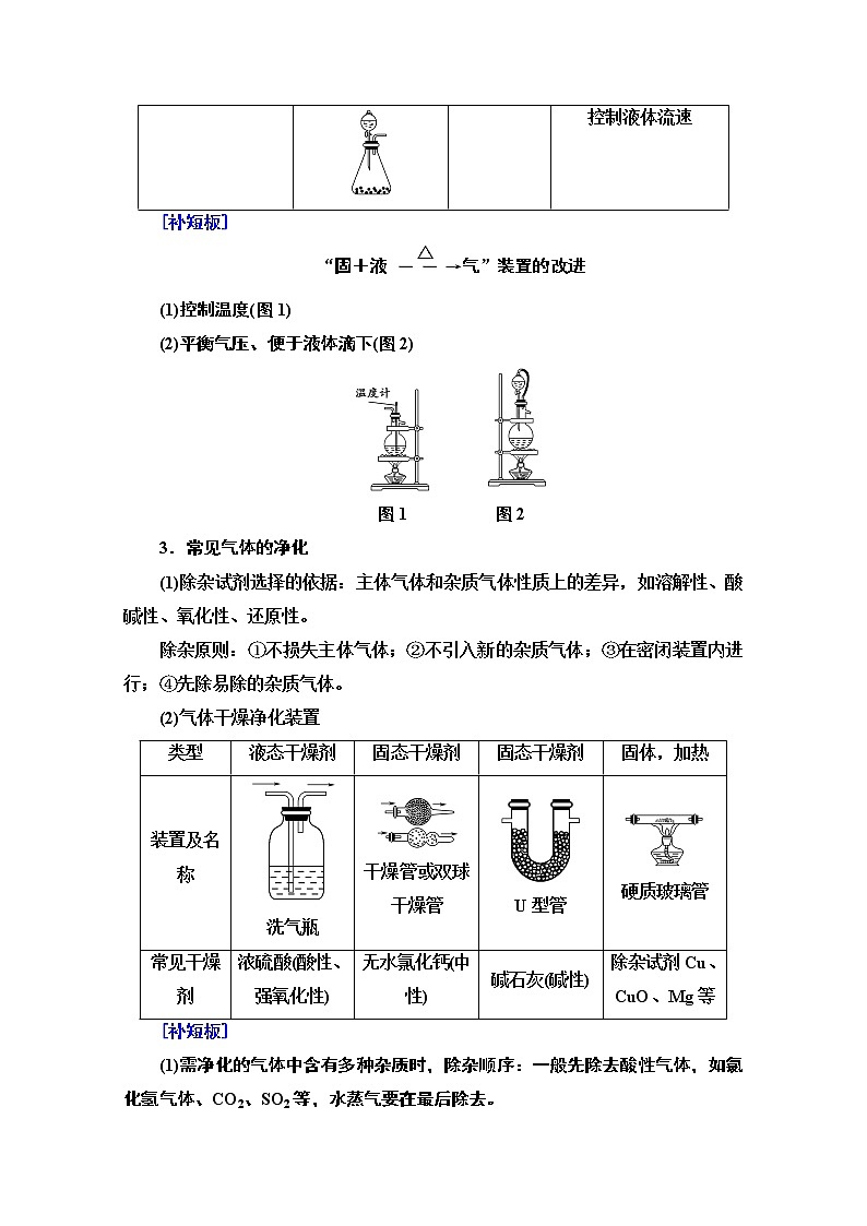2021届高考化学（江苏专用）一轮教师用书：专题4高考专题讲座（二）　常见气体的实验室制法及其性质探究02
