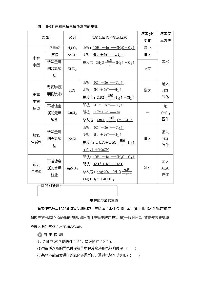 2021版新高考地区选考化学（人教版）一轮复习教师用书：课题22　电解池　金属腐蚀与防护03