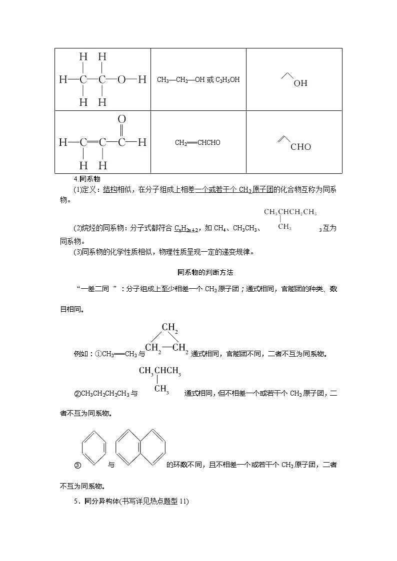 2021版新高考地区选考化学（人教版）一轮复习教师用书：课题31　认识有机化合物02