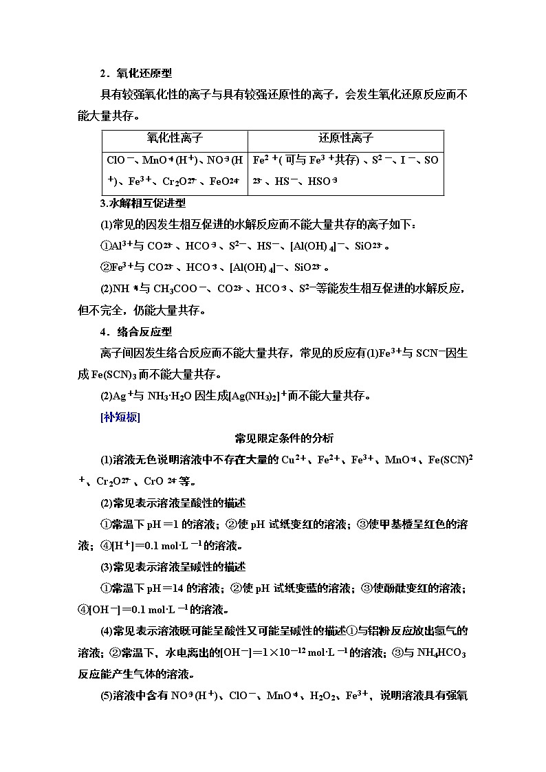 2021版高考化学鲁科版一轮教师用书：第2章第3节　离子检验与推断02