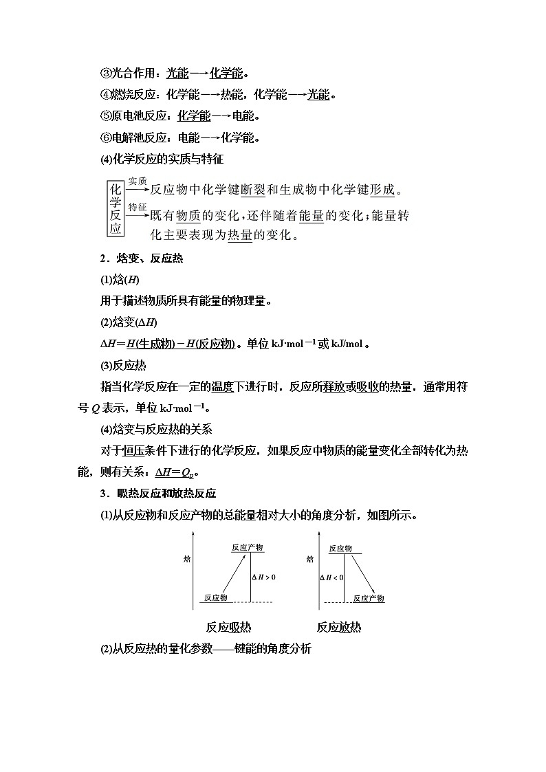 2021版高考化学鲁科版一轮教师用书：第6章第1节　化学反应的热效应第2页