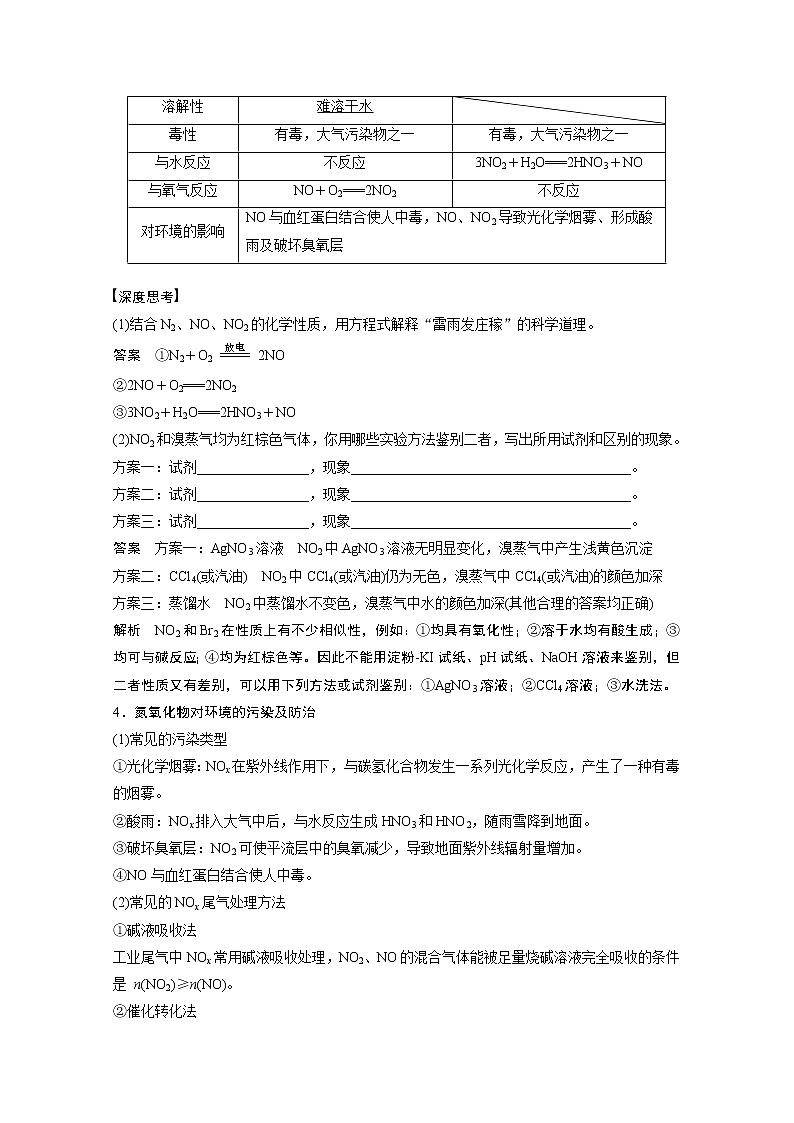 2021新高考化学鲁科版一轮复习学案：第4章第14讲氮及其化合物02