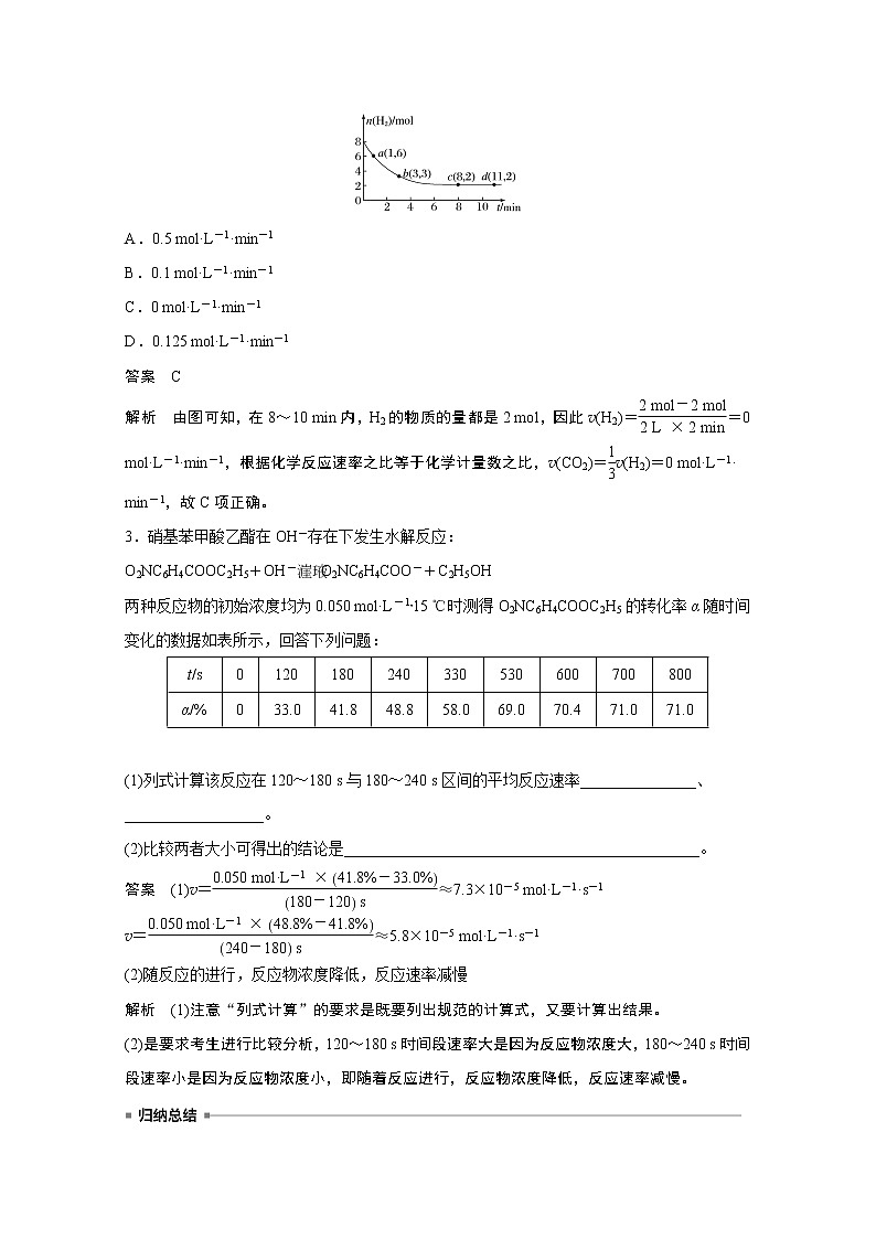 2021新高考化学鲁科版一轮复习学案：第7章第24讲化学反应速率　合成氨工业03
