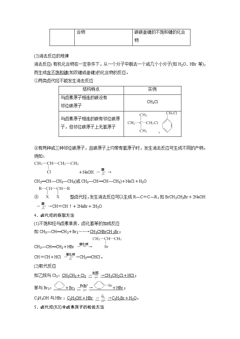 2021新高考化学鲁科版一轮复习学案：第10章第34讲烃的衍生物第2页