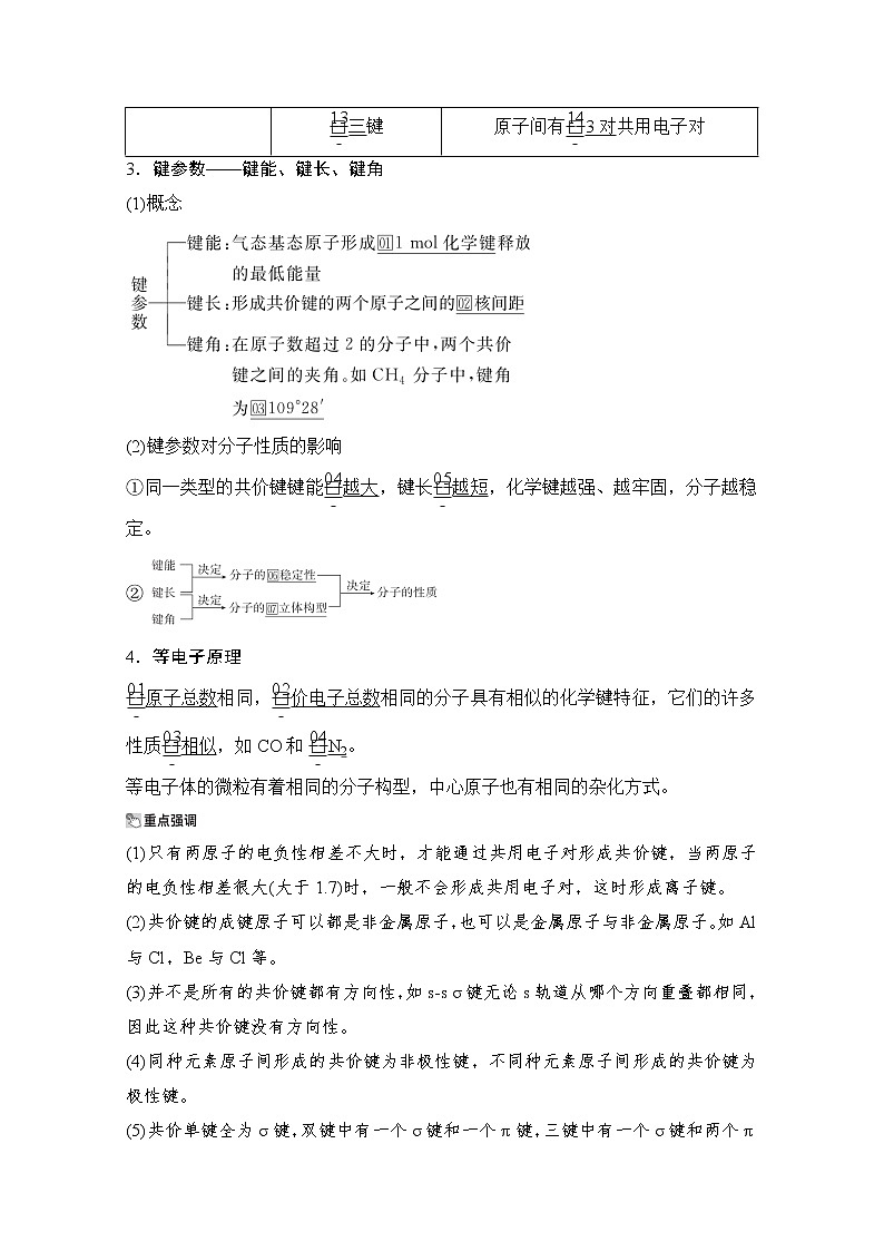 2021高三全国统考化学（经典版）一轮学案：选修3第2节　分子结构与性质02