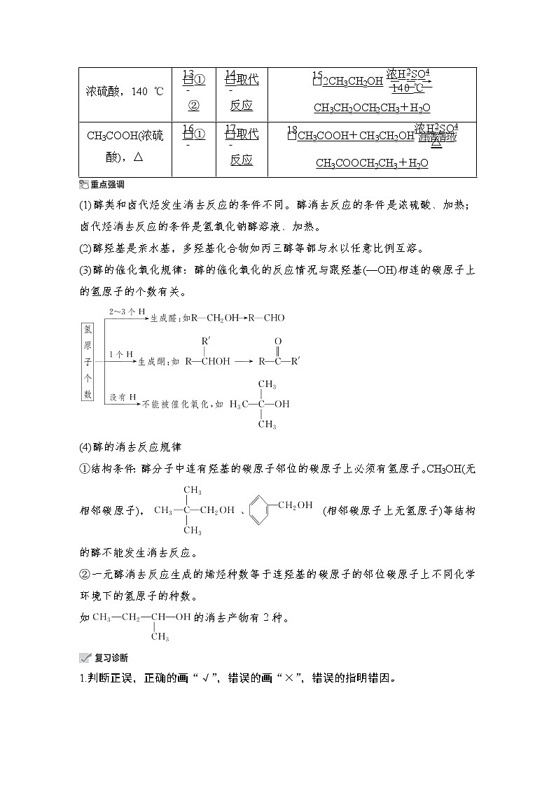 2021高三全国统考化学（经典版）一轮学案：选修5第4节　醇、酚03