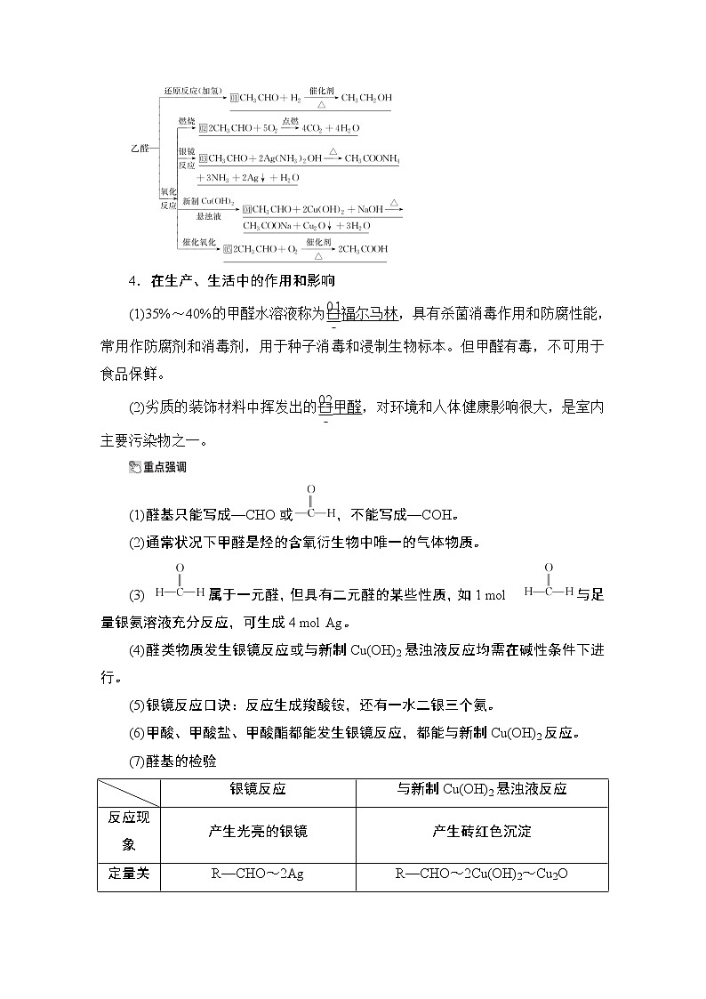 2021高三全国统考化学（经典版）一轮学案：选修5第5节　醛、羧酸、酯02