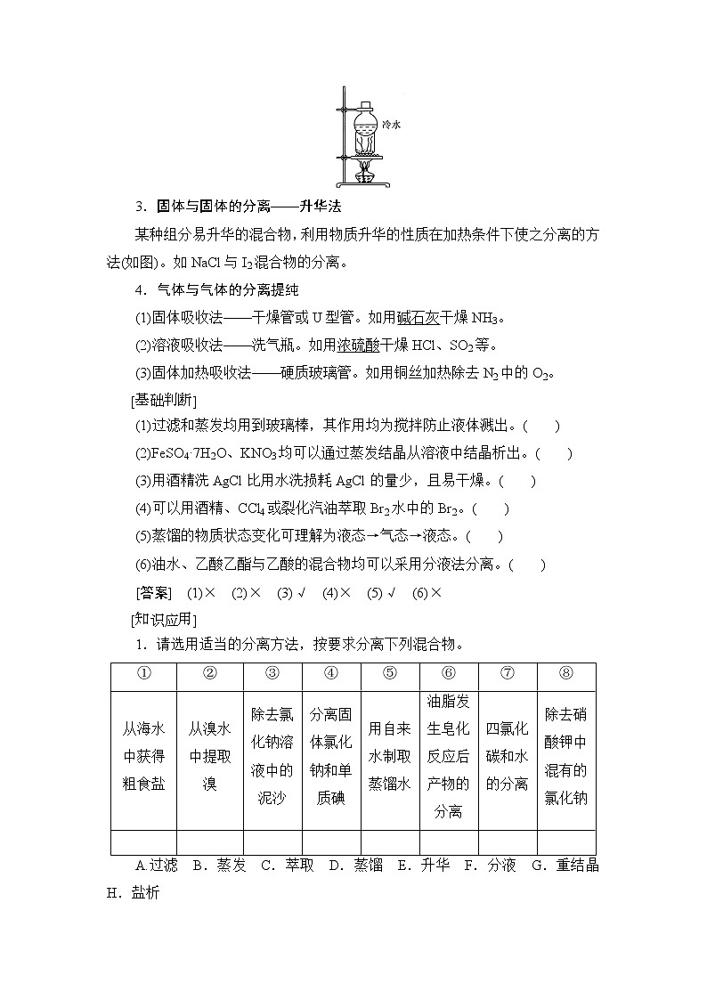 2021高三化学人教版一轮教师用书：第10章第2节物质的分离、提纯和检验03