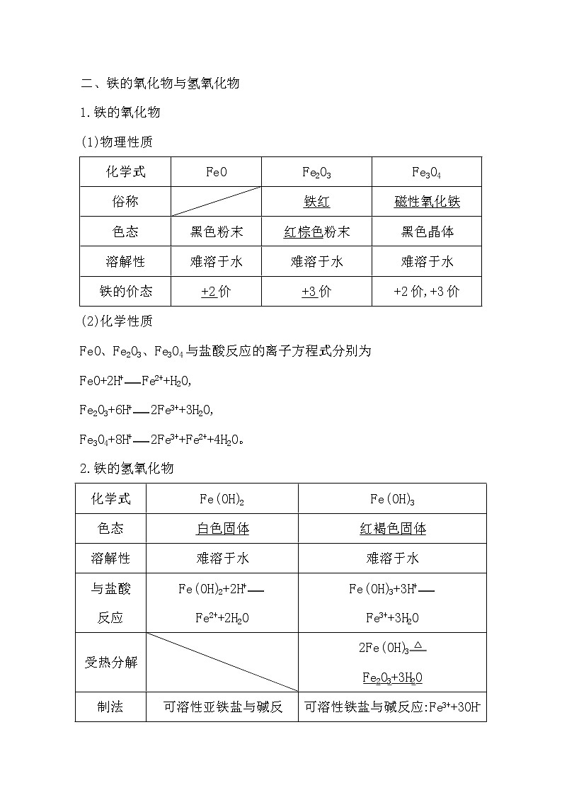 2021高考化学鲁科版一轮复习教师用书第三章第2课时　铁及其重要化合物的性质第3页