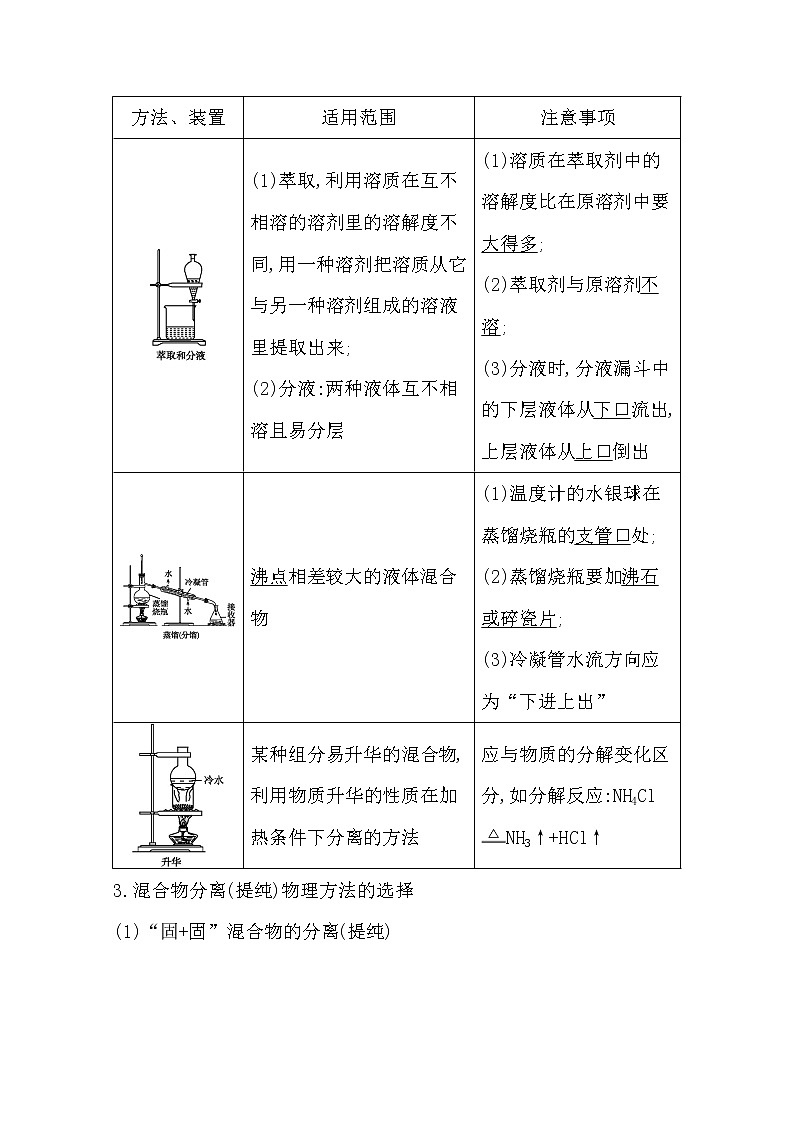 2021高考化学鲁科版一轮复习教师用书第十章第3课时　物质的分离与提纯02