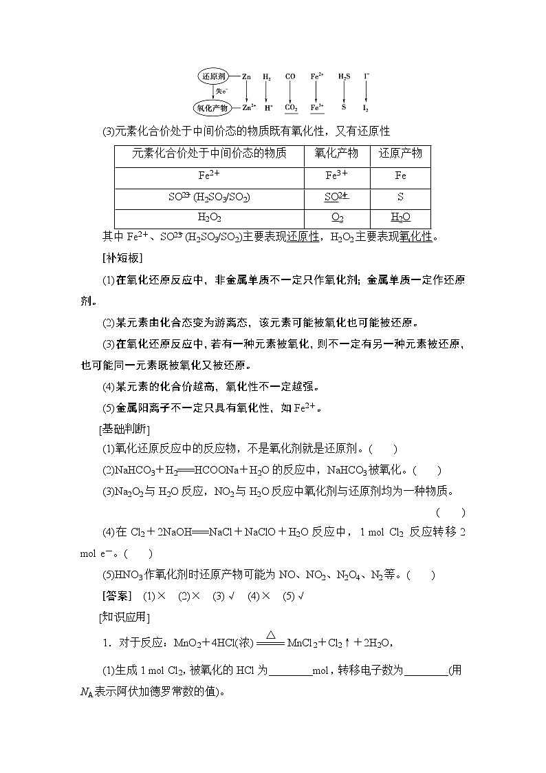 2021版新高考化学（人教版）一轮复习教师用书：第1部分第2章第4节氧化还原反应03