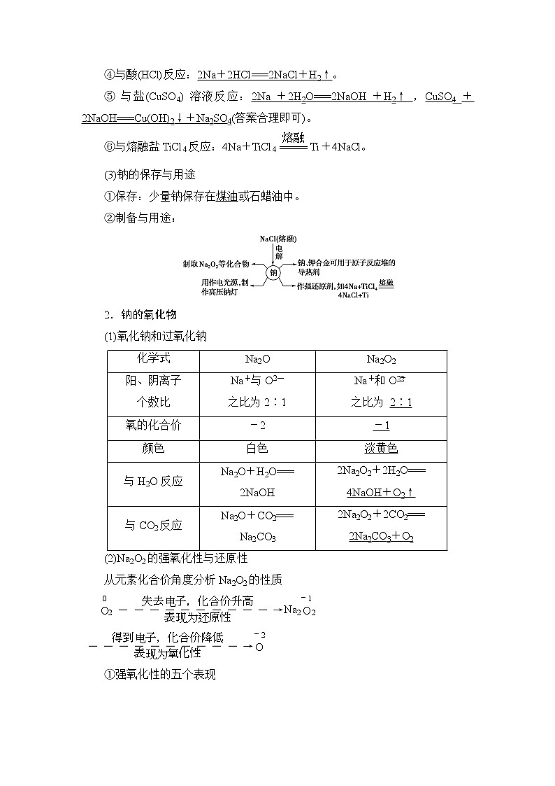 2021版新高考化学（人教版）一轮复习教师用书：第1部分第3章第1节钠及其化合物第2页