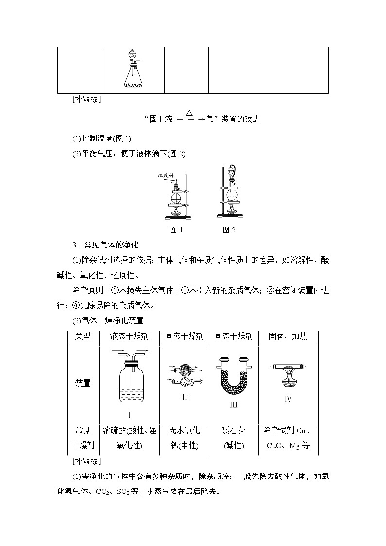 2021版新高考化学（人教版）一轮复习教师用书：第1部分第4章高考专题讲座2常见气体的实验室制法及其性质探究第2页