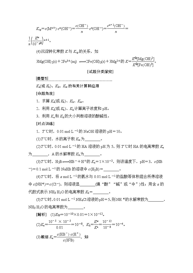 2021版新高考化学（人教版）一轮复习教师用书：第1部分第8章高考专题讲座5水溶液中的四大常数及其应用第2页