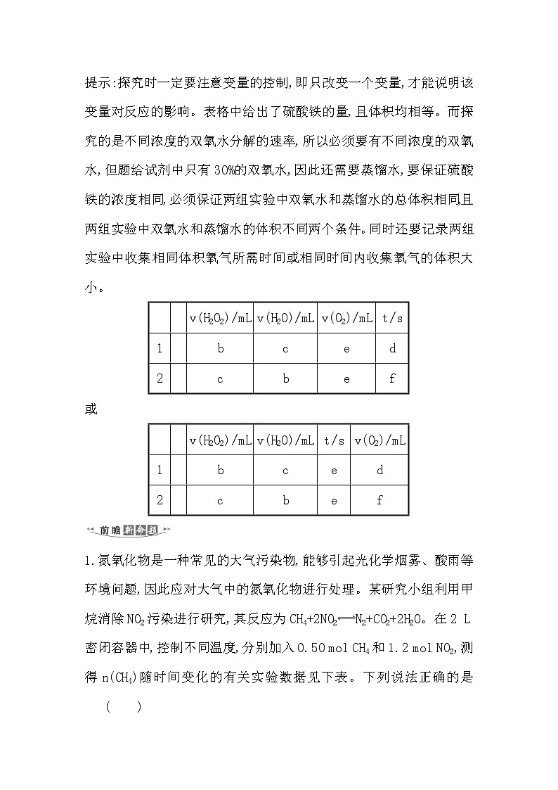 2021版化学名师讲练大一轮复习方略人教通用版高考新风向·命题新情境7.1化学反应速率第3页