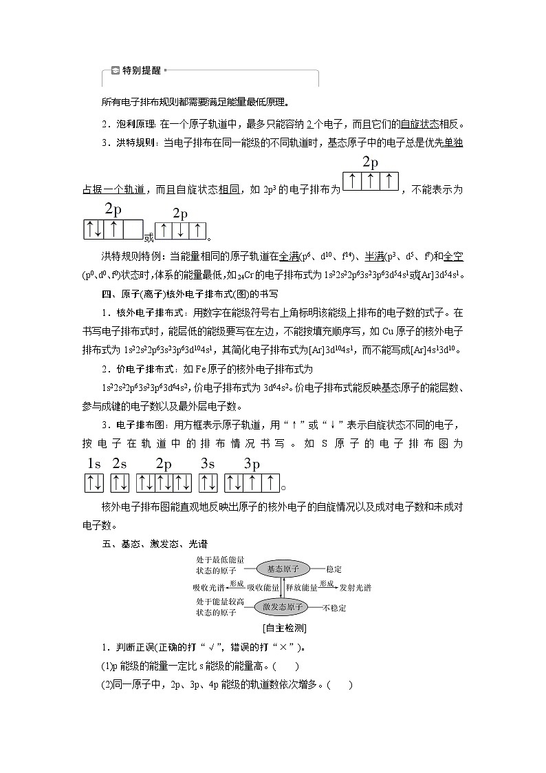 2021版高考化学（人教版）一轮复习学案：第36讲　原子结构与性质第3页