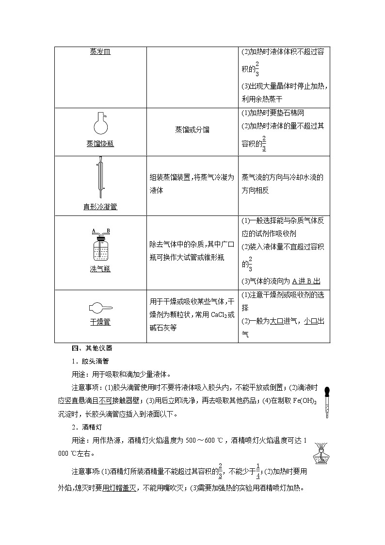 2019版高考化学一轮精选教师用书苏教专用：专题101第一单元　化学实验基础03