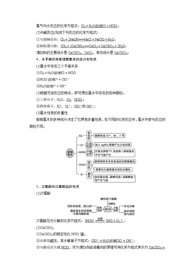 2019版高考化学一轮精选教师用书人教通用：第四章非金属及其重要化合物第2节　富集在海水中的元素——氯02