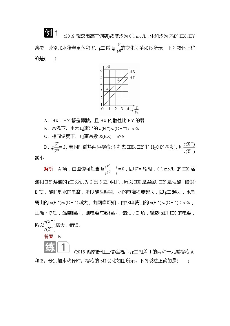 2020年高考化学一轮总复习文档：第八章高考热点课6 学案02