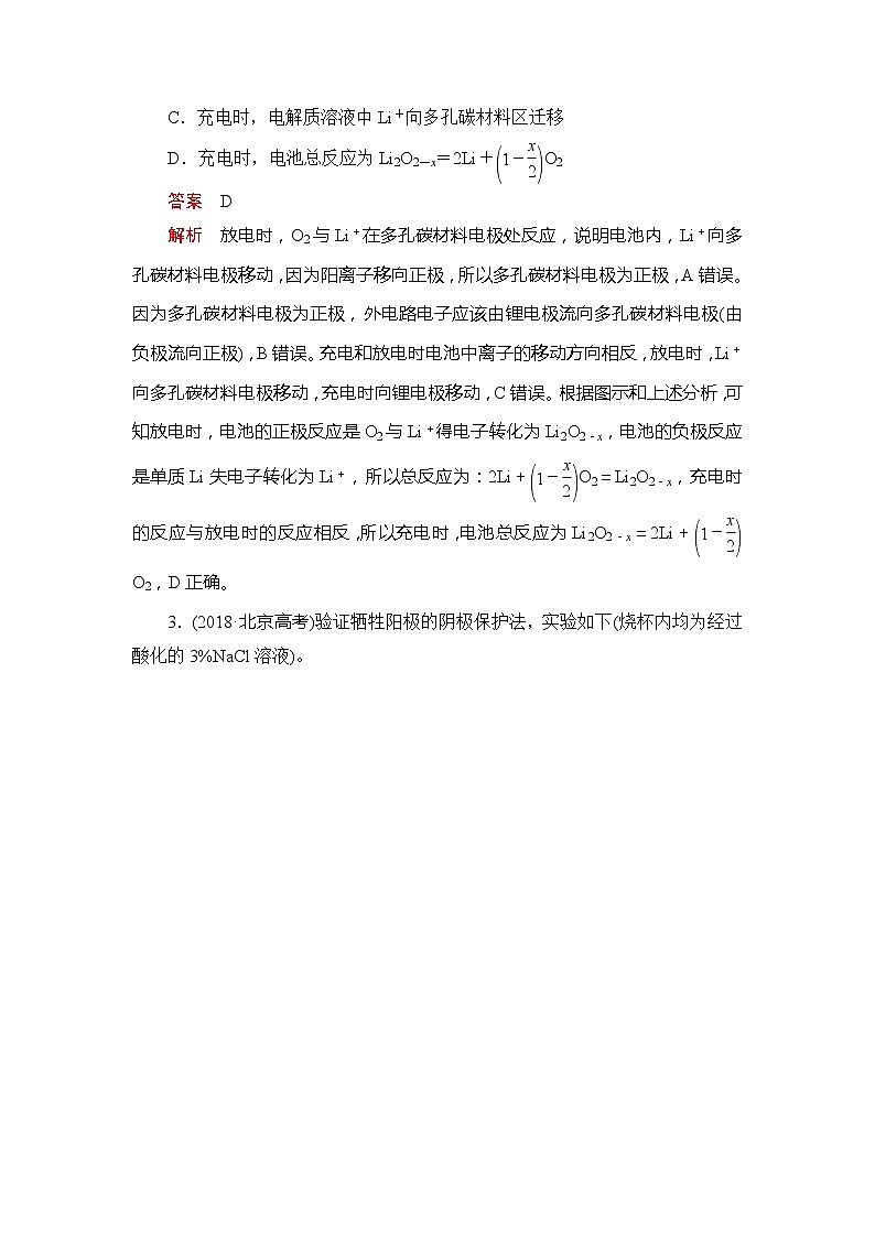 2020年高考化学一轮总复习文档：第九章章末高考真题演练02
