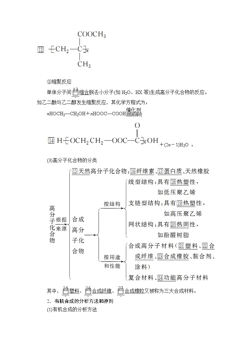 2020年高考化学一轮总复习文档：第十三章第44讲高分子化合物有机合成与推断 学案02