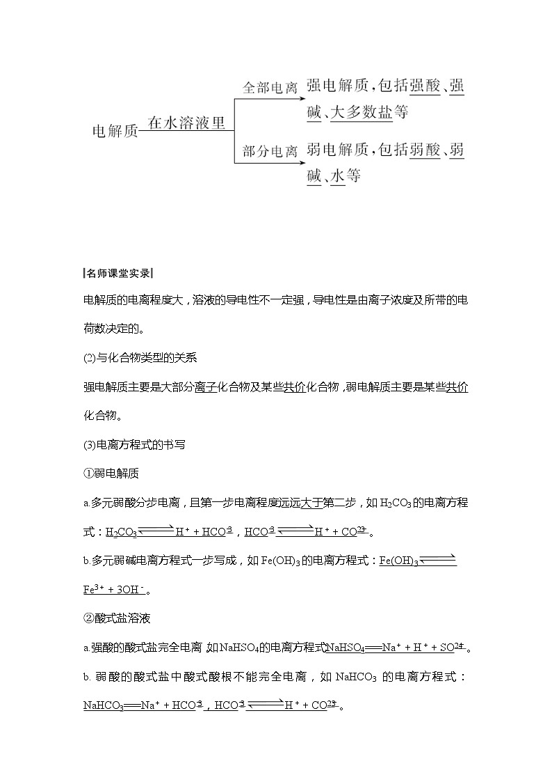 2020创新设计一轮复习化学（人教版）讲义：第八章第1讲弱电解质的电离02