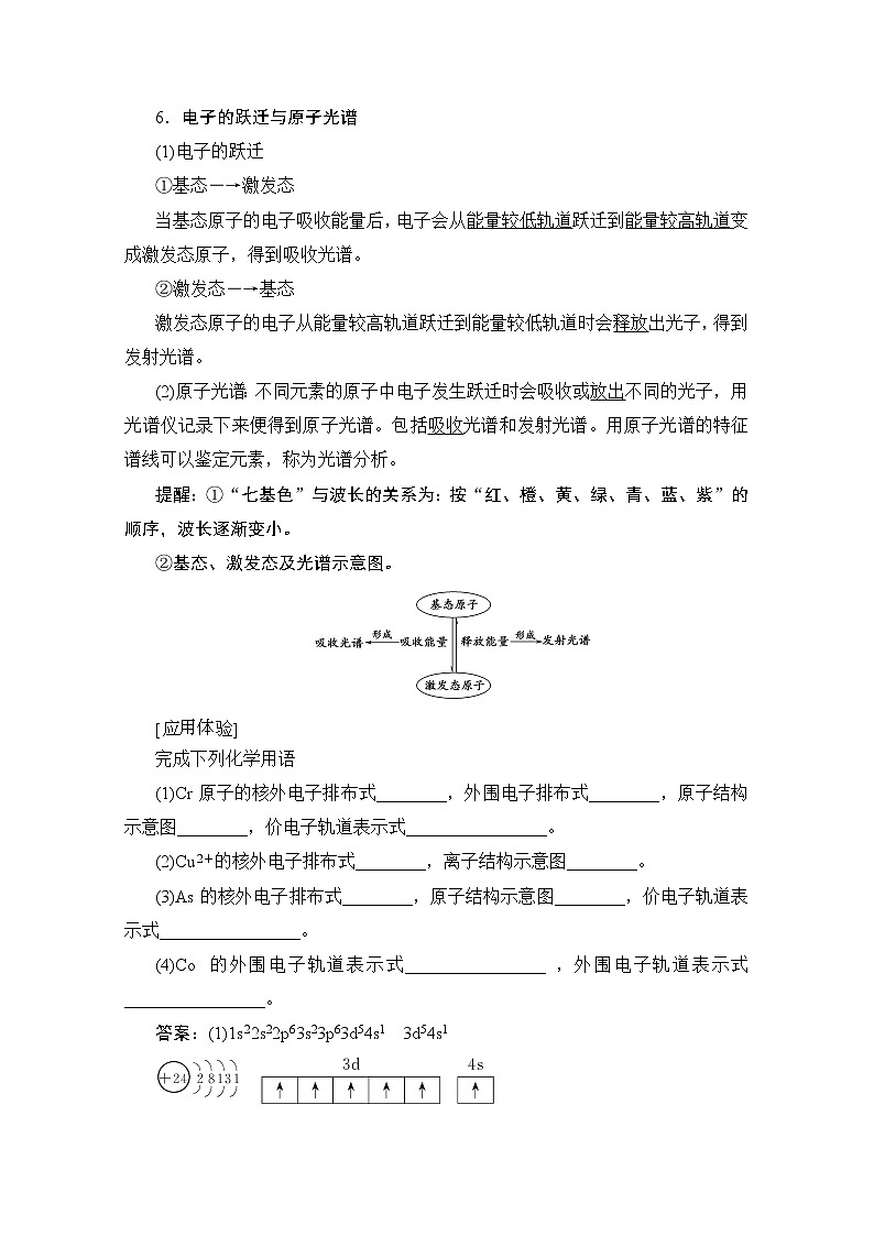 2020版新一线高考化学（苏教版）一轮复习讲义：第2部分选修物质结构与性质第1单元原子结构与元素的性质03