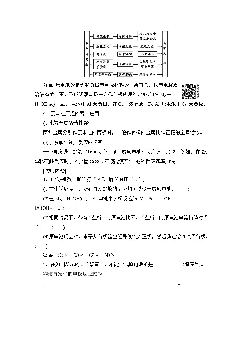 2020版新一线高考化学（鲁科版）一轮复习教学案：第1部分第6章第3节化学能转化为电能——电池03