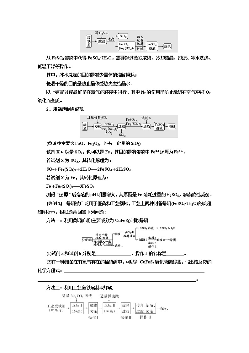 2020版高考一轮复习化学新课改省份专用学案：第三章第3课时　难点专攻——铁、铜重要化合物的性质探究03