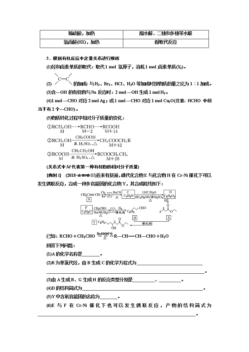 2020版高考一轮复习化学通用版学案：第十二章第7课时　题型研究（2）——有机合成与推断02