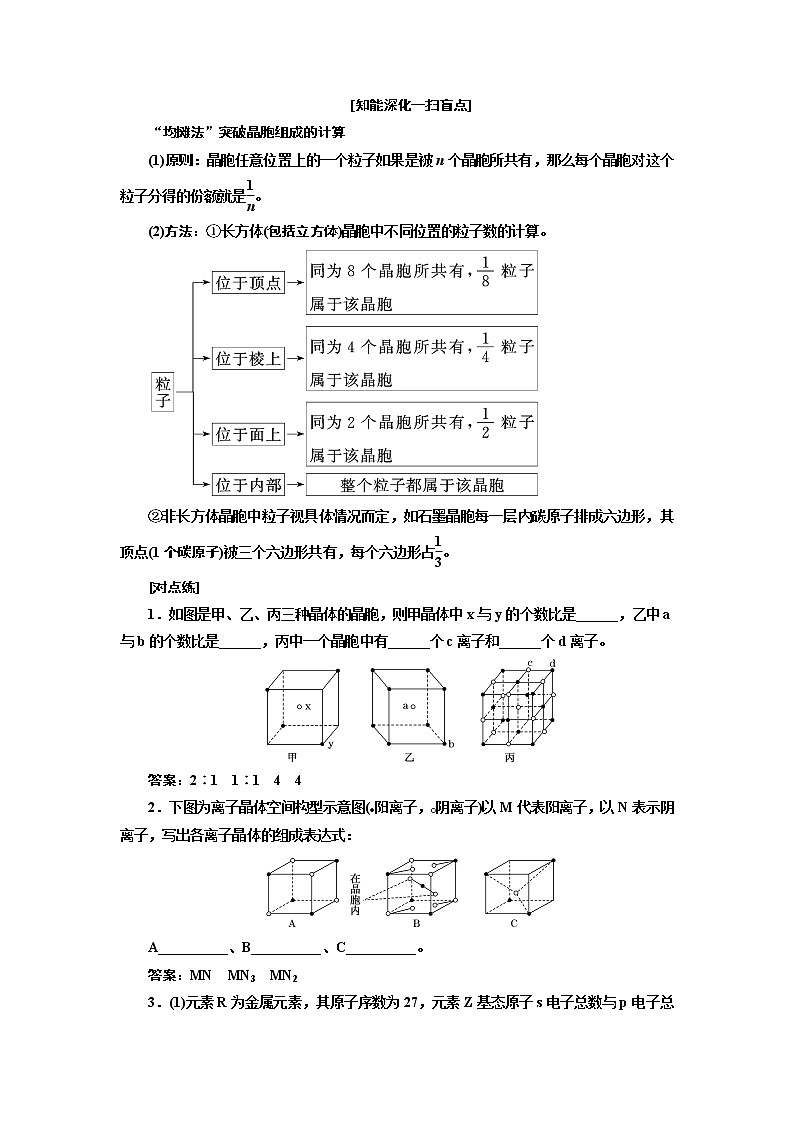 2020版高考一轮复习化学江苏专版学案：专题九第三十四讲晶体结构与性质02